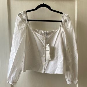 NWT Zara cotton blouse size medium